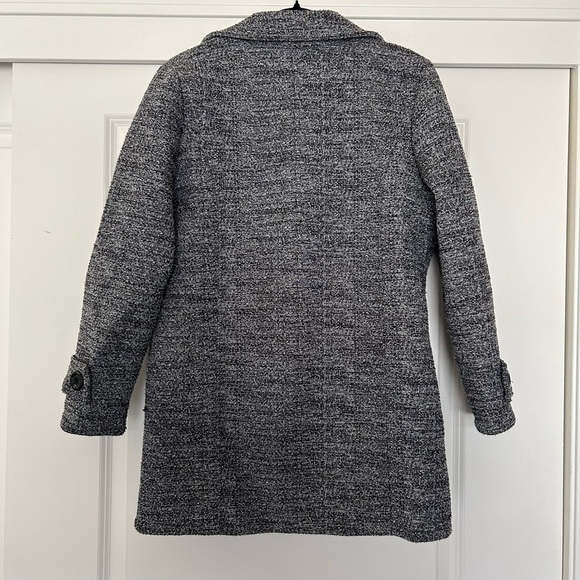 Italian Heather Gray Knit Peacoat Size OS - Picture 4 of 8